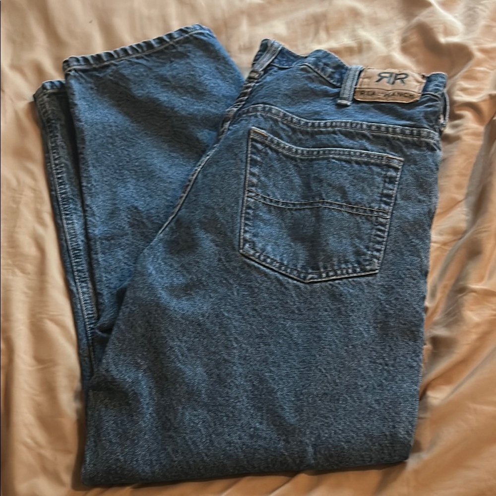 Relaxed Blue Denim Jeans with Classic Fit